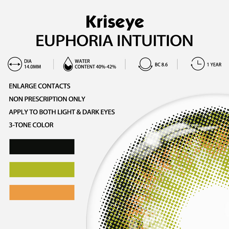 Euphoria Intuition Green Hazel Contacts