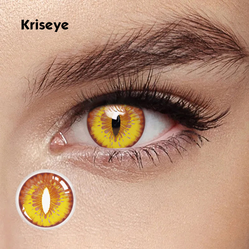 Yellow Dragon Eye Contacts