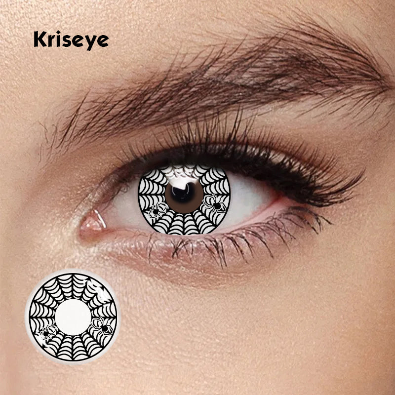 Spider Web White Cosplay Contacts